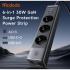 Mcdodo CH-0620 6 in 1 30W GaN Surge Protection Power Strip EU Plug - Black